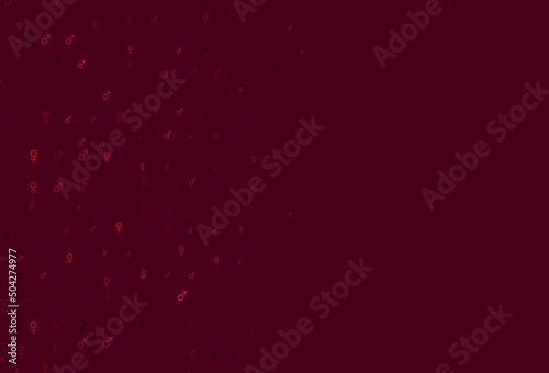 Light purple vector texture with male, female icons.