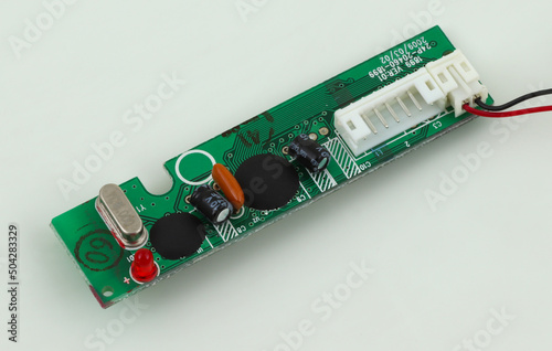 Leiterplatte Platine PCB Computer Tastatur Keyboard mit diversen Bauteilen
