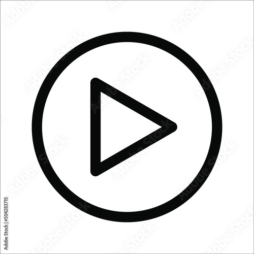 black and white play button vector icon, on a white background, eps 10. Free Download black and white play button vector icon, on a white background, eps 10. - GFXLoad