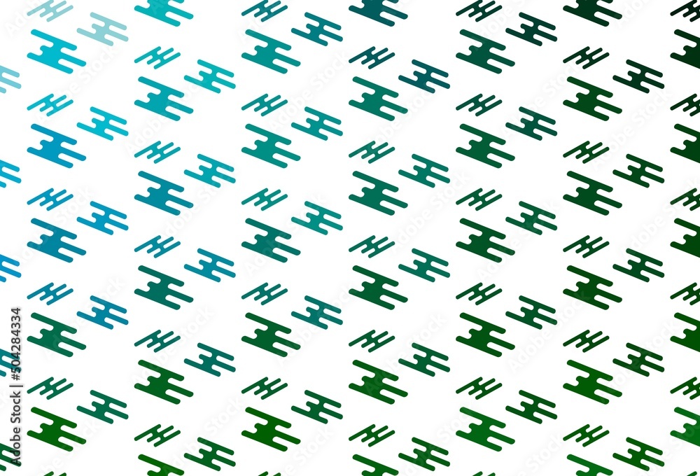 Light Blue, Green vector template with repeated sticks.