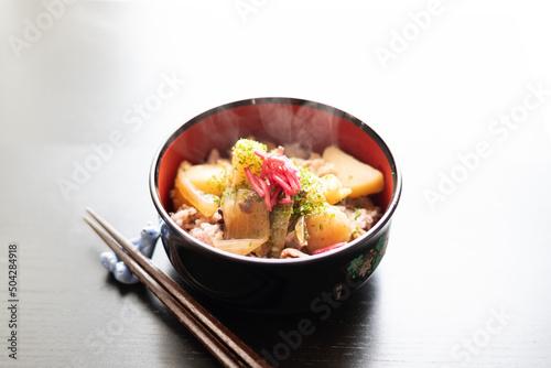 Obraz na płótnie 肉じゃが丼