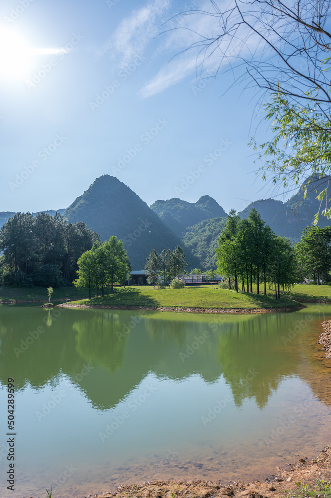 Fototapeta premium Natural scenery of karst landforms