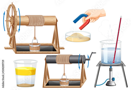 Set of equipment needed for science experiment