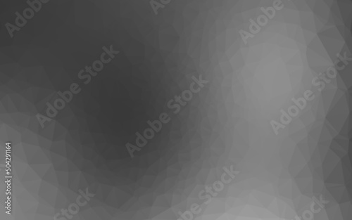 Light Silver, Gray vector low poly cover.
