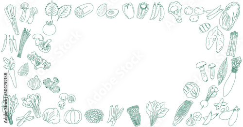 Various Vegetable drawing collections