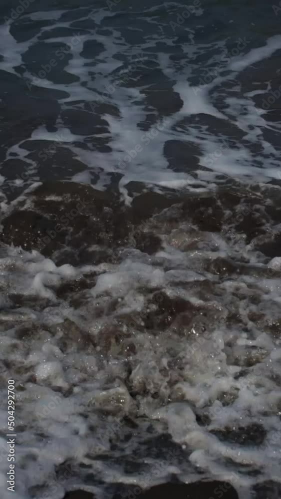 crashing waves on stone crashing waves on stone
