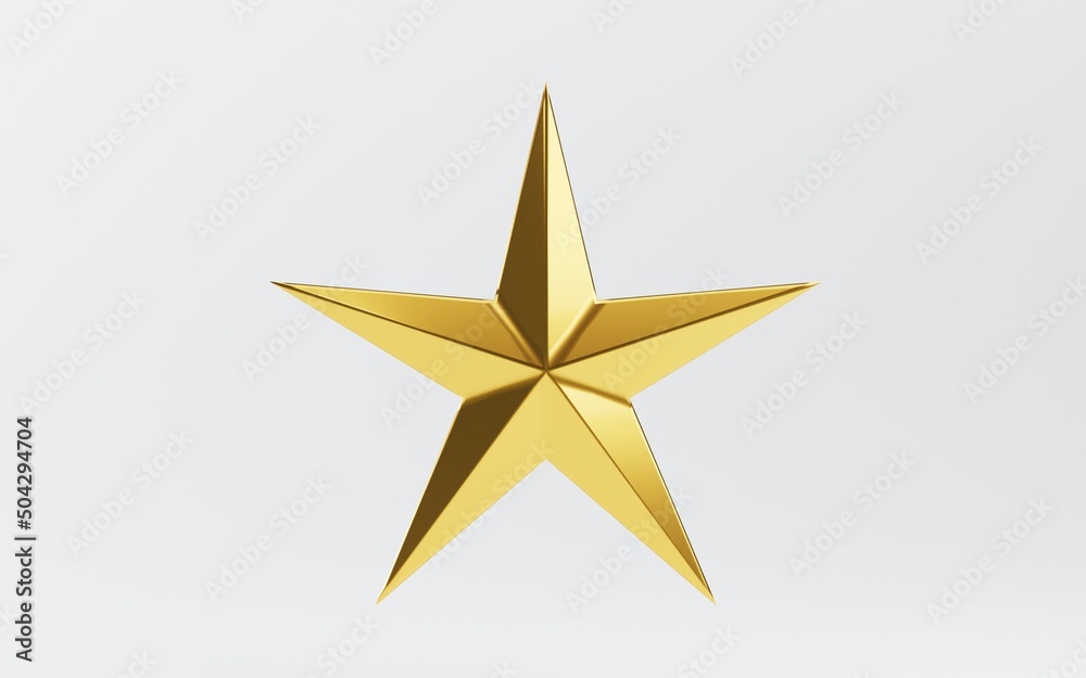Shiny gold star isolated on white background Shiny gold star isolated on white background