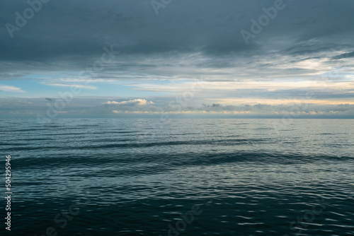 View of the Black Sea on the Sochi coast on a sunny day  Sochi  Krasnodar territory  Russia