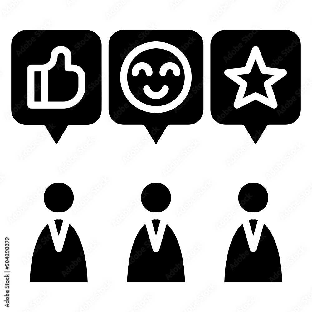 Testimonial glyph icon. Can be used for digital product, presentation, print design and more. Testimonial glyph icon. Can be used for digital product, presentation, print design and more.