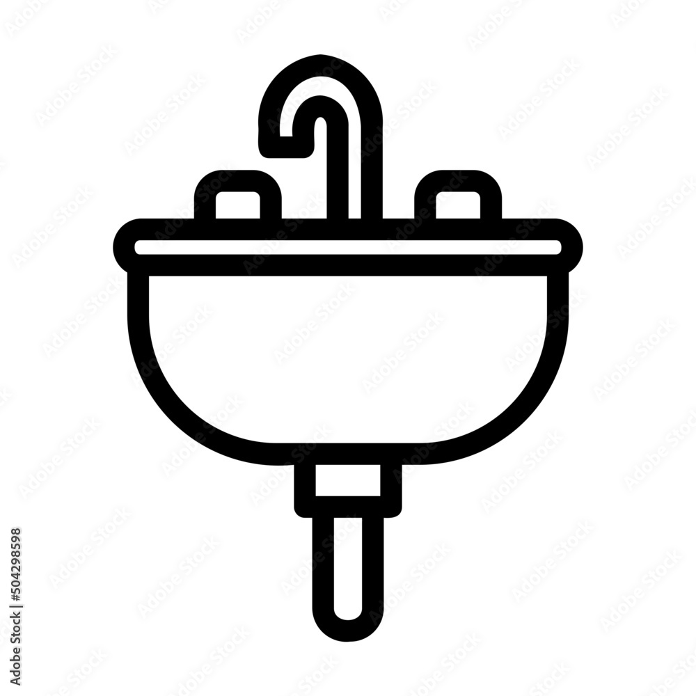 basin line icon basin line icon