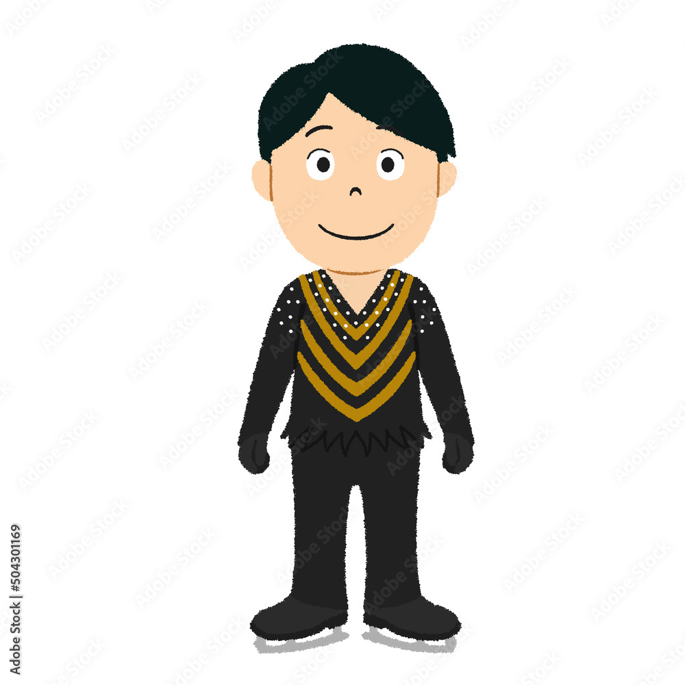 フィギュアスケートのイラスト フィギュアスケートのイラスト