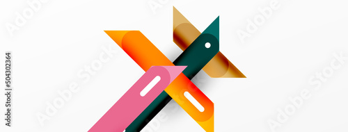 Background overlapping lines. Dynamic lines abstract wallpaper. Straight lines composition vector illustration for wallpaper banner background or landing page