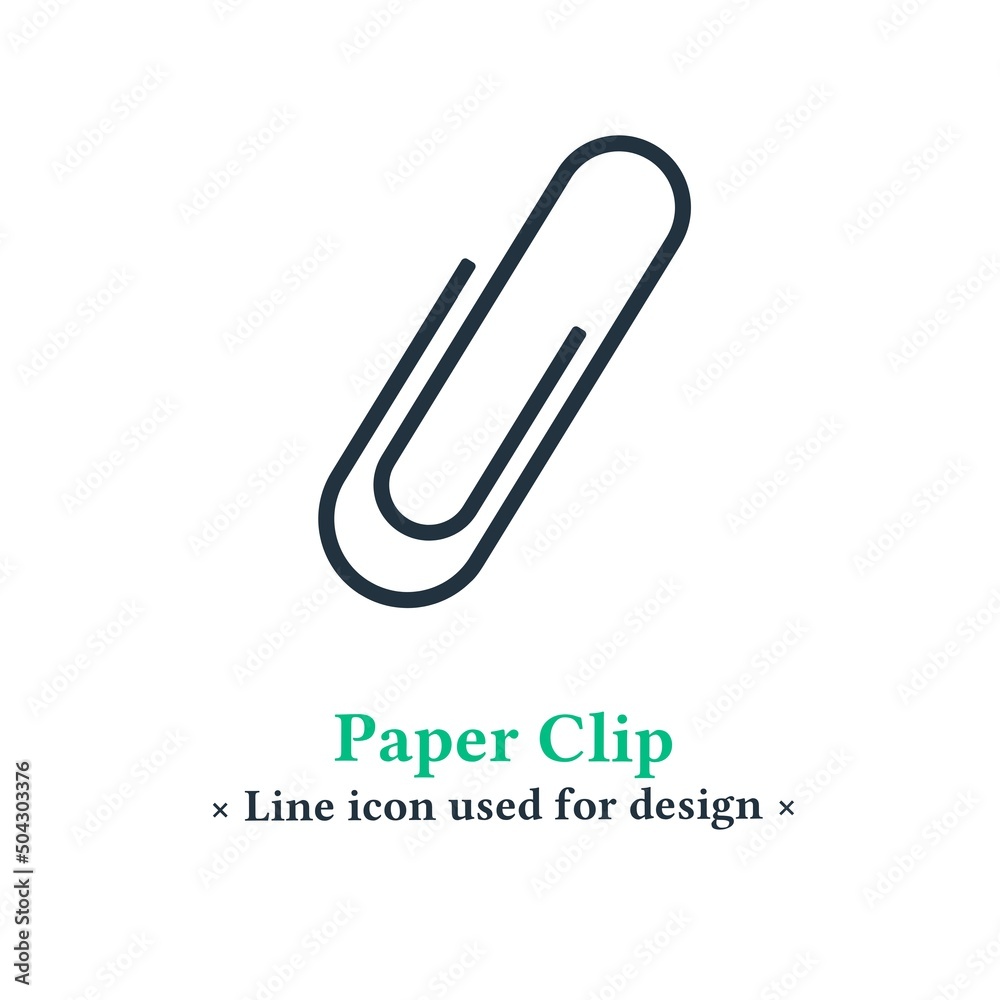 Vector paper clip icon isolated on a white background. paper clip symbol for web and mobile apps. Vector paper clip icon isolated on a white background. paper clip symbol for web and mobile apps.