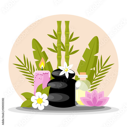Relaxation and spa treatment design concept