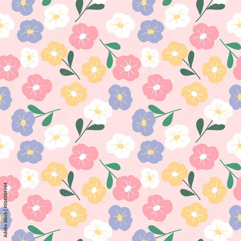 seamless pattern with flowers seamless pattern with flowers