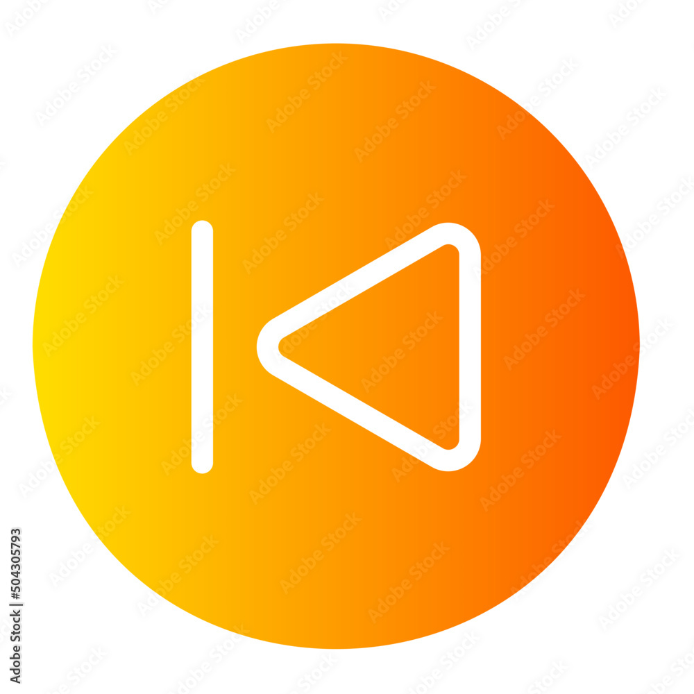 backward gradient icon backward gradient icon