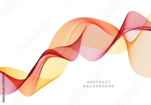 Abstract colorful smoke flowing wave background
