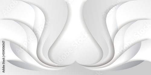 Abstract wavy background in gray color design concept 