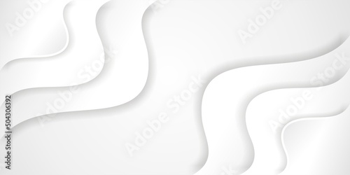 Abstract wavy background in gray color design concept 