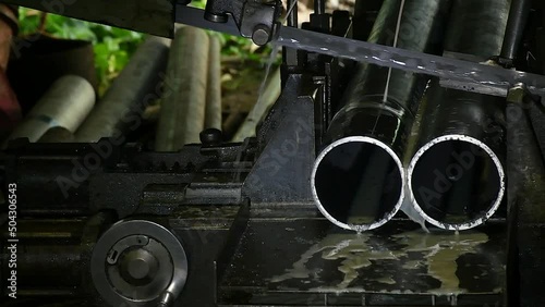 Industrial metalworking cutting automation process by milling CNC.Micro machining process . Close up of CNC machine at safety work.