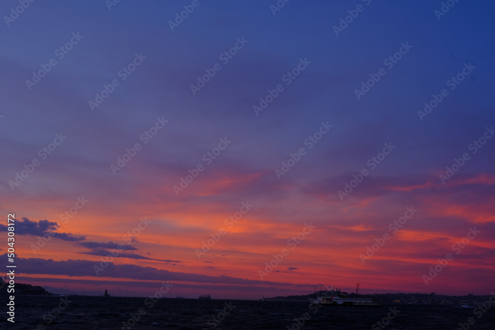 sunset in the sky sunset in the sky