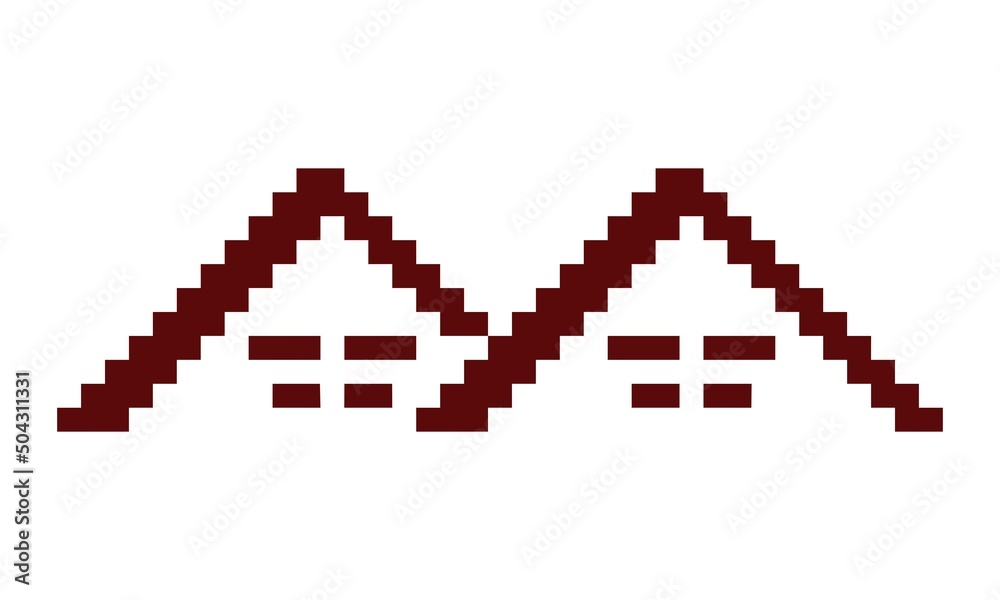 Obraz premium Pixel real estate vector