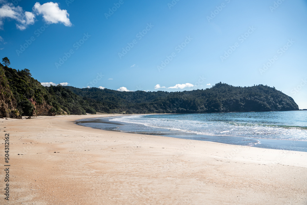 The famous Coromandel beach, New Chums in the North Island of New Zealand The famous Coromandel beach, New Chums in the North Island of New Zealand