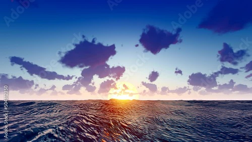 Sea morning sunrise time-lapse