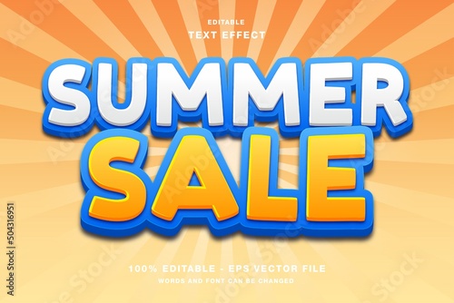 Summer Sale Text Effect