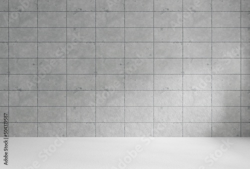 Blank wall concrete mockup