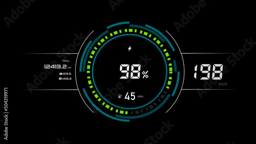 EV Car panel dashboard 003