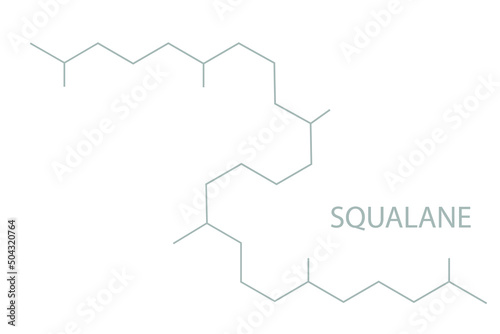 Squalane molecular skeletal chemical formula.	 photo