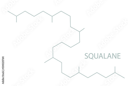 Squalane molecular skeletal chemical formula.	