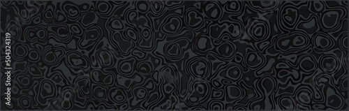 Damascus steel texture, cloud pattern, dark color vector