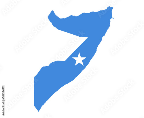 Somalia Flag National Africa Emblem Map Icon Vector Illustration Abstract Design Element
