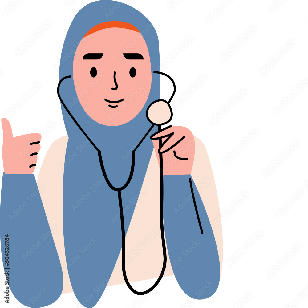 Fototapeta premium Muslim nurse in hijab 