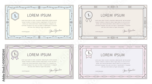 シンプルでエレガントな表彰状フレーム