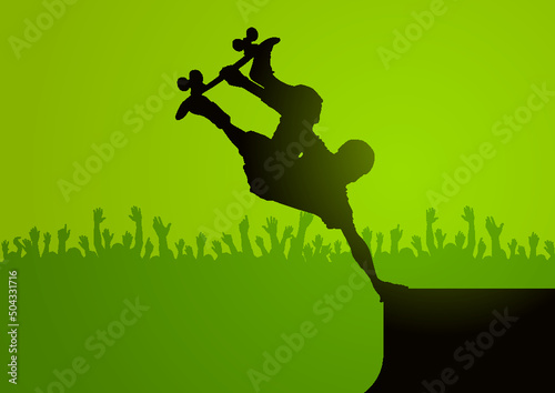 Skateboarder people silhouettes