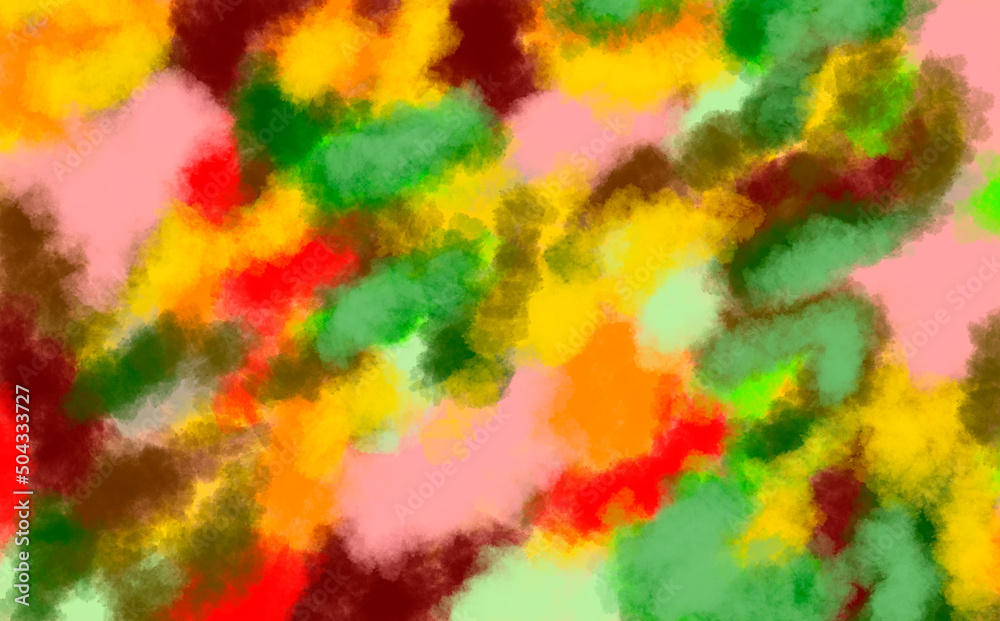 colorful bright brush strokes. Abstract watercolor texture