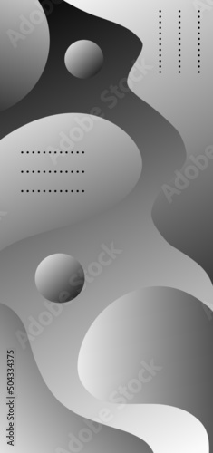 Dark wallpaper. Dark white abstract mobile wallpaper. Beautiful wallpaper with geometric elements. 