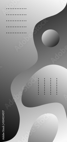 Dark wallpaper. Dark white abstract mobile wallpaper. Beautiful wallpaper with geometric elements. 