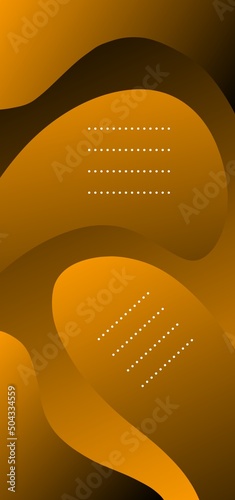 Orange wallpaper. Dark orange abstract mobile wallpaper. Beautiful wallpaper with geometric elements. 