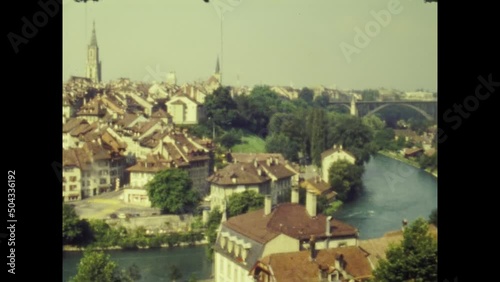 Switzerland 1975, View of Bern in 70's