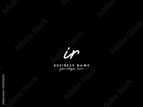 Creative IR Signature Logo, Signature Ir ri Letter Logo Icon Vector For a Modern Business
