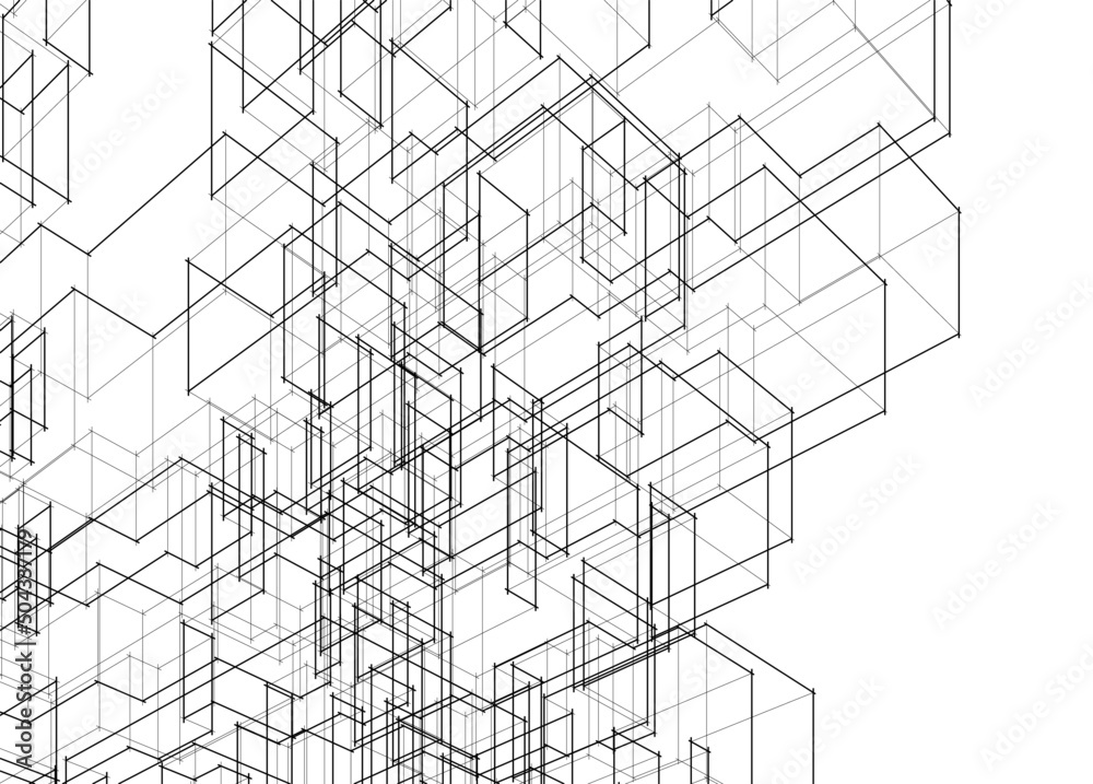 abstract geometric shape architectural background