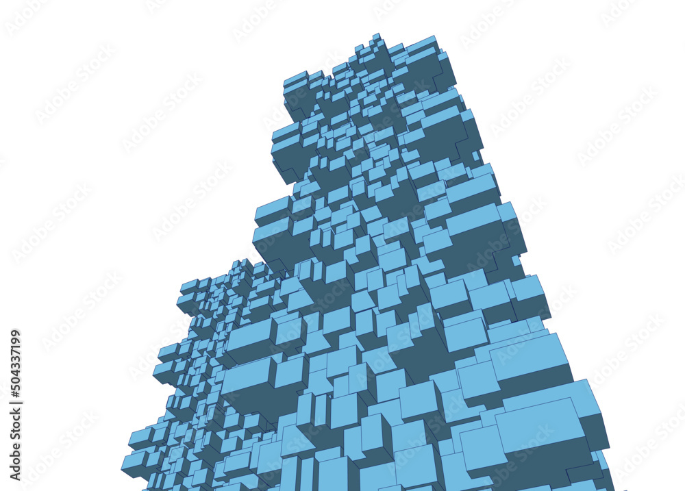 Fototapeta premium abstract geometric shape architectural background