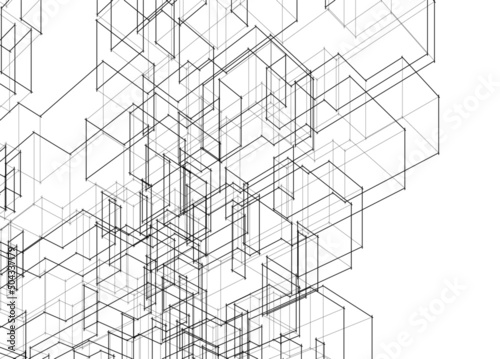 abstract geometric shape architectural background