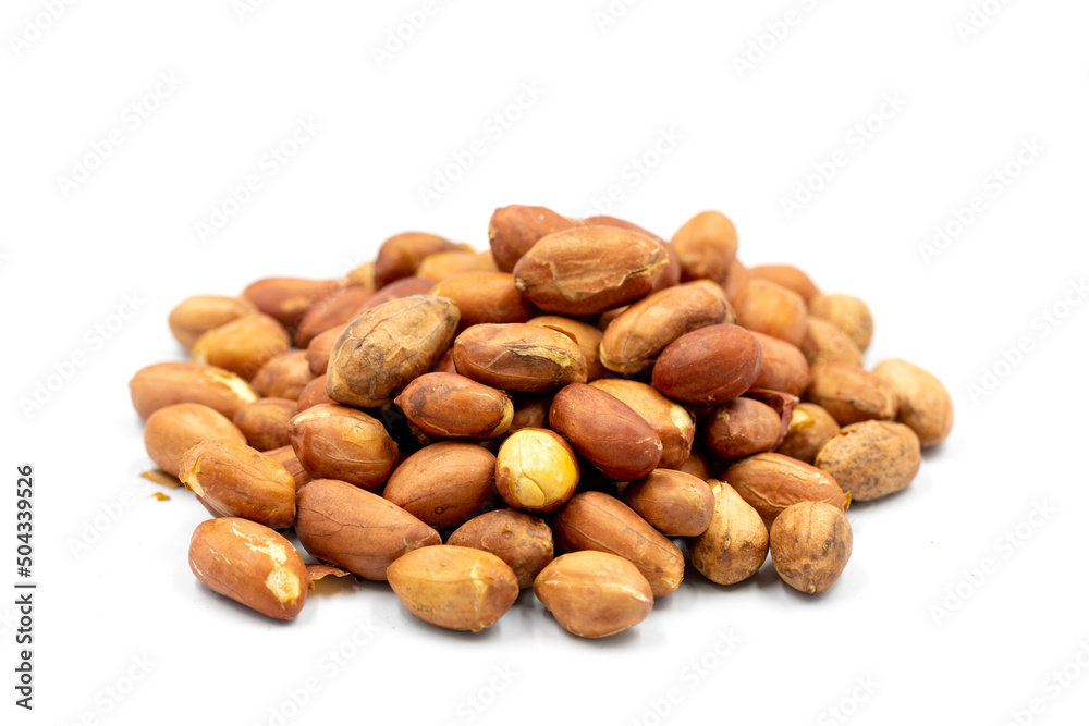 Peanuts on a white background. Healthy and fresh.nuts. Close-up. Peanuts on a white background. Healthy and fresh.nuts. Close-up.