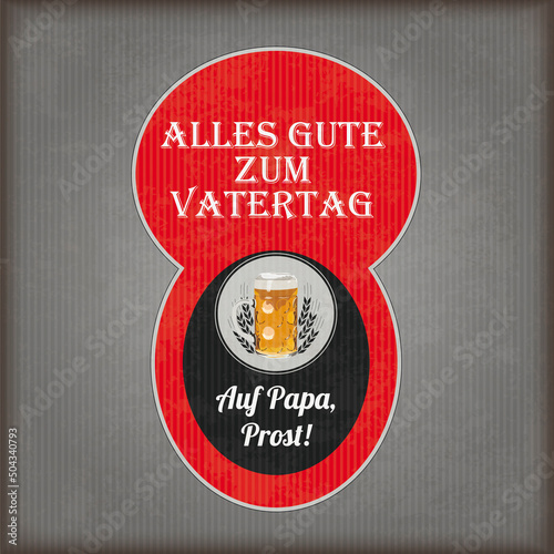 Bieretikette Alles Gute zum Vatertag