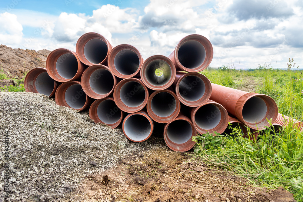 installation of a new sewerage line to ensure the functioning of a new residential area installation of a new sewerage line to ensure the functioning of a new residential area